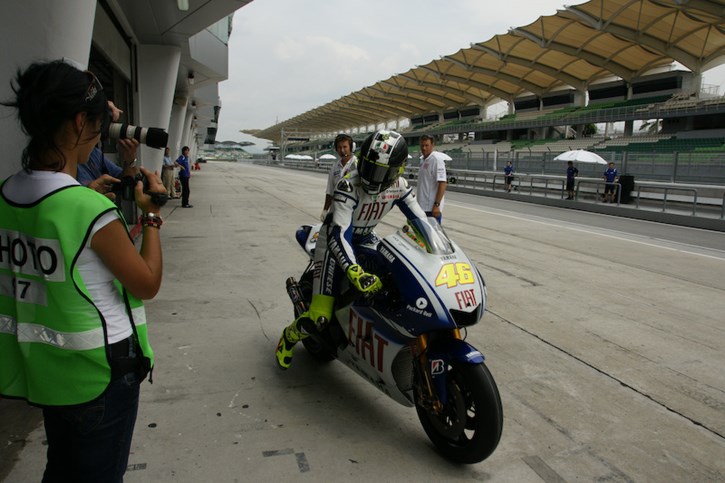 Valentino Rossi - Στα pits της Sepang